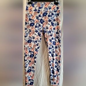 Lularoe One Size floral print Leggings
